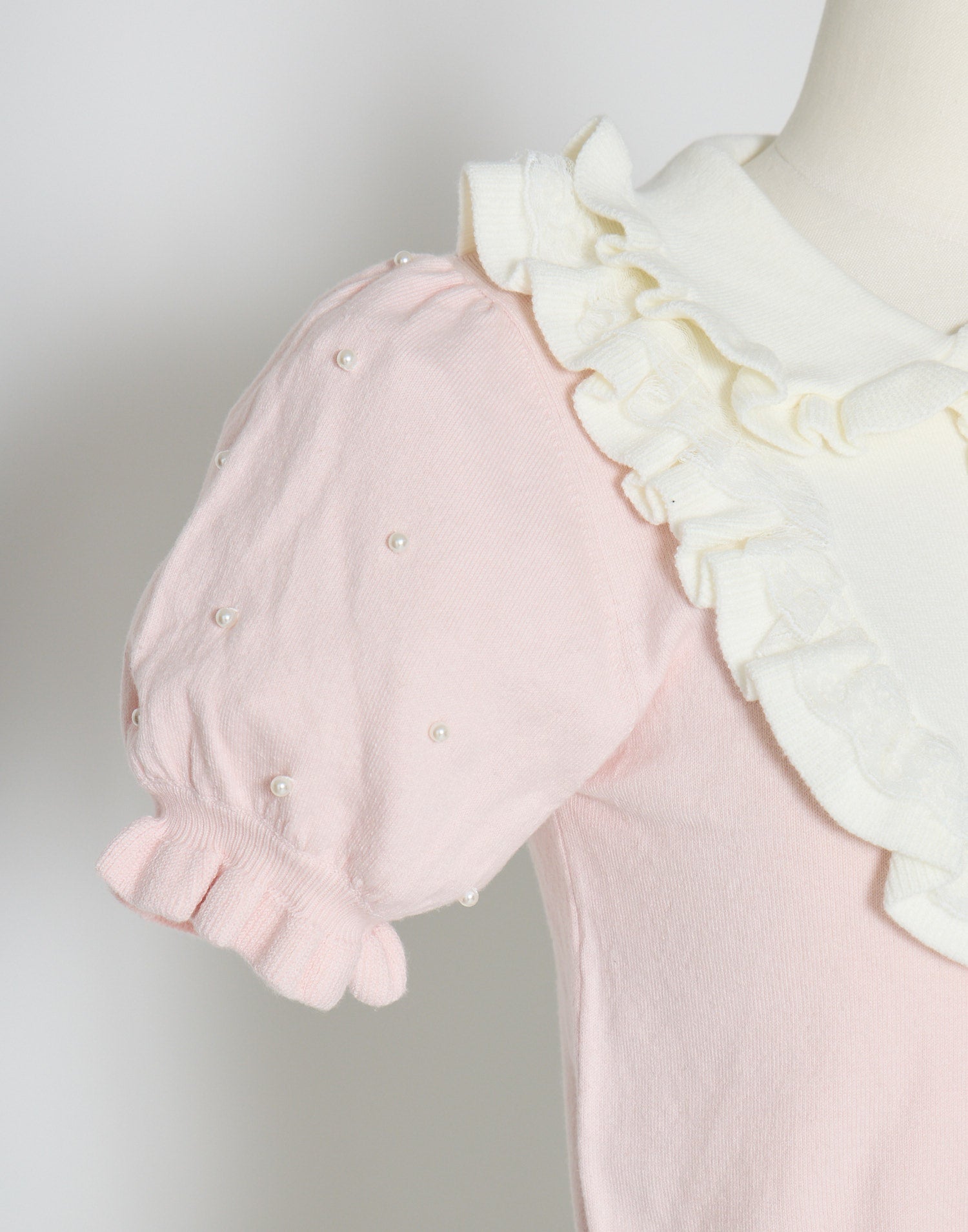 mellfy memory Dolly frill knit tops