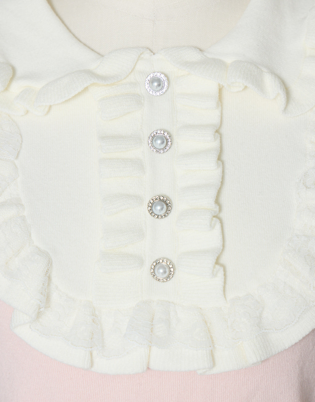 mellfy memory Dolly frill knit tops