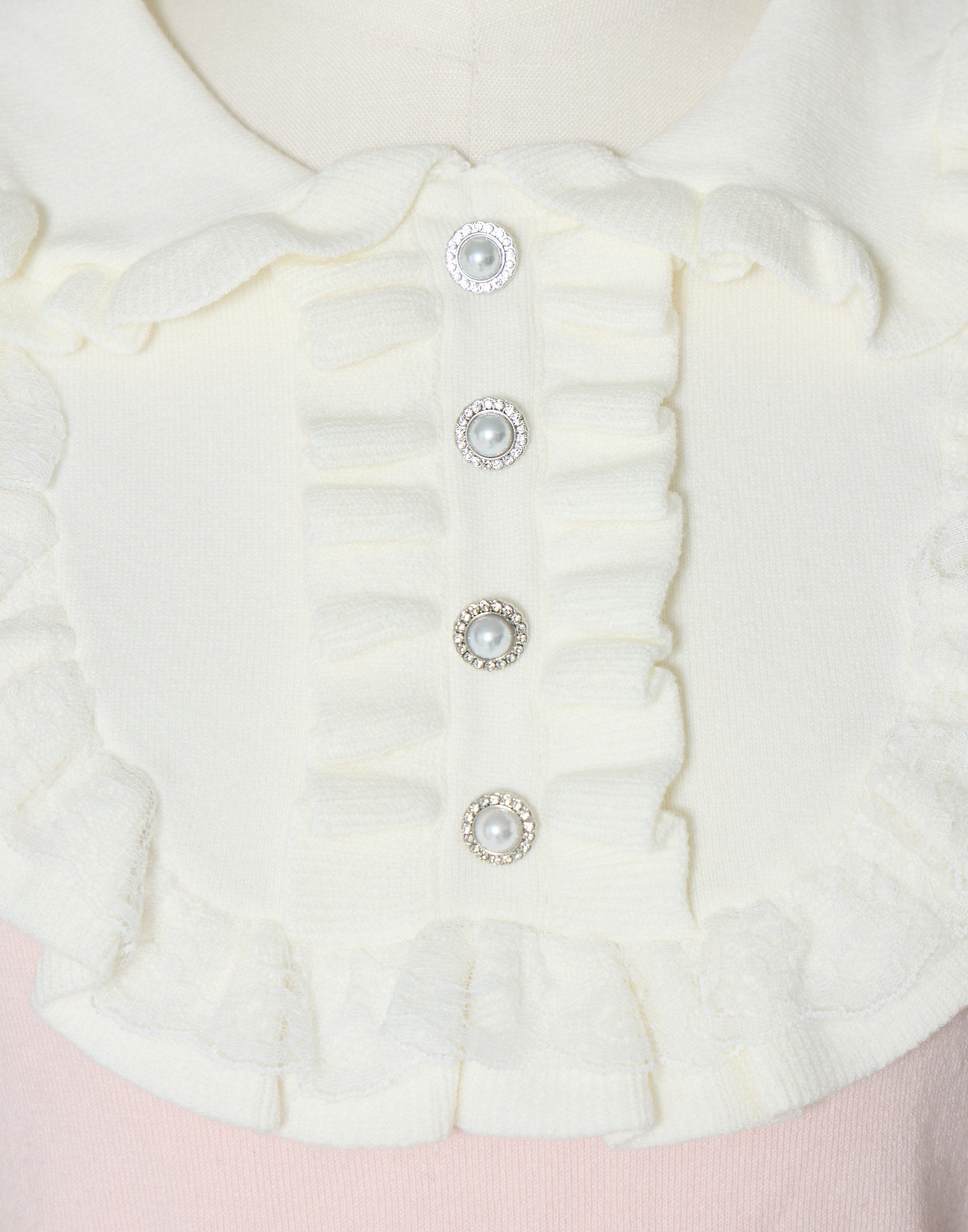 mellfy memory Dolly frill knit tops