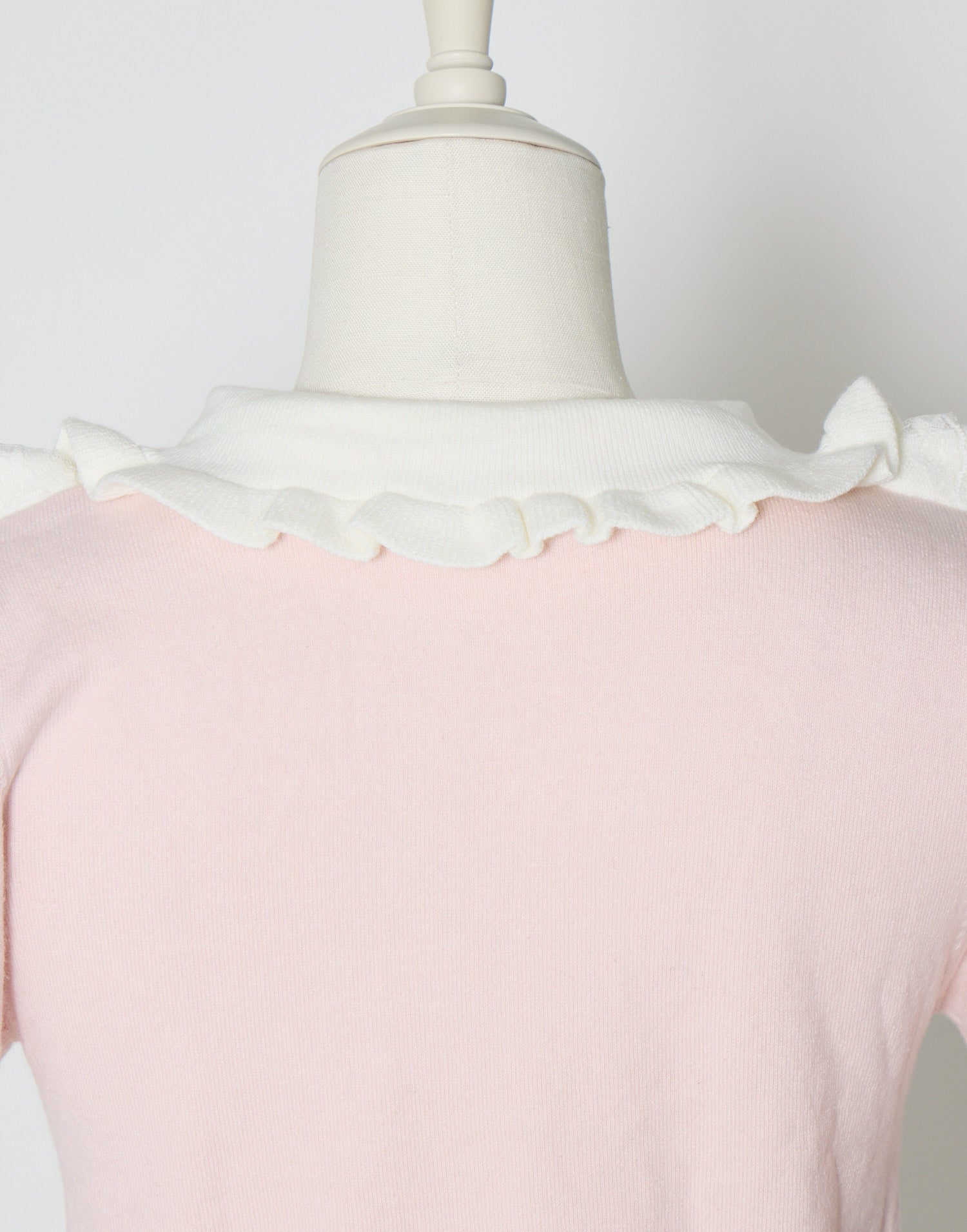 mellfy memory Dolly frill knit tops