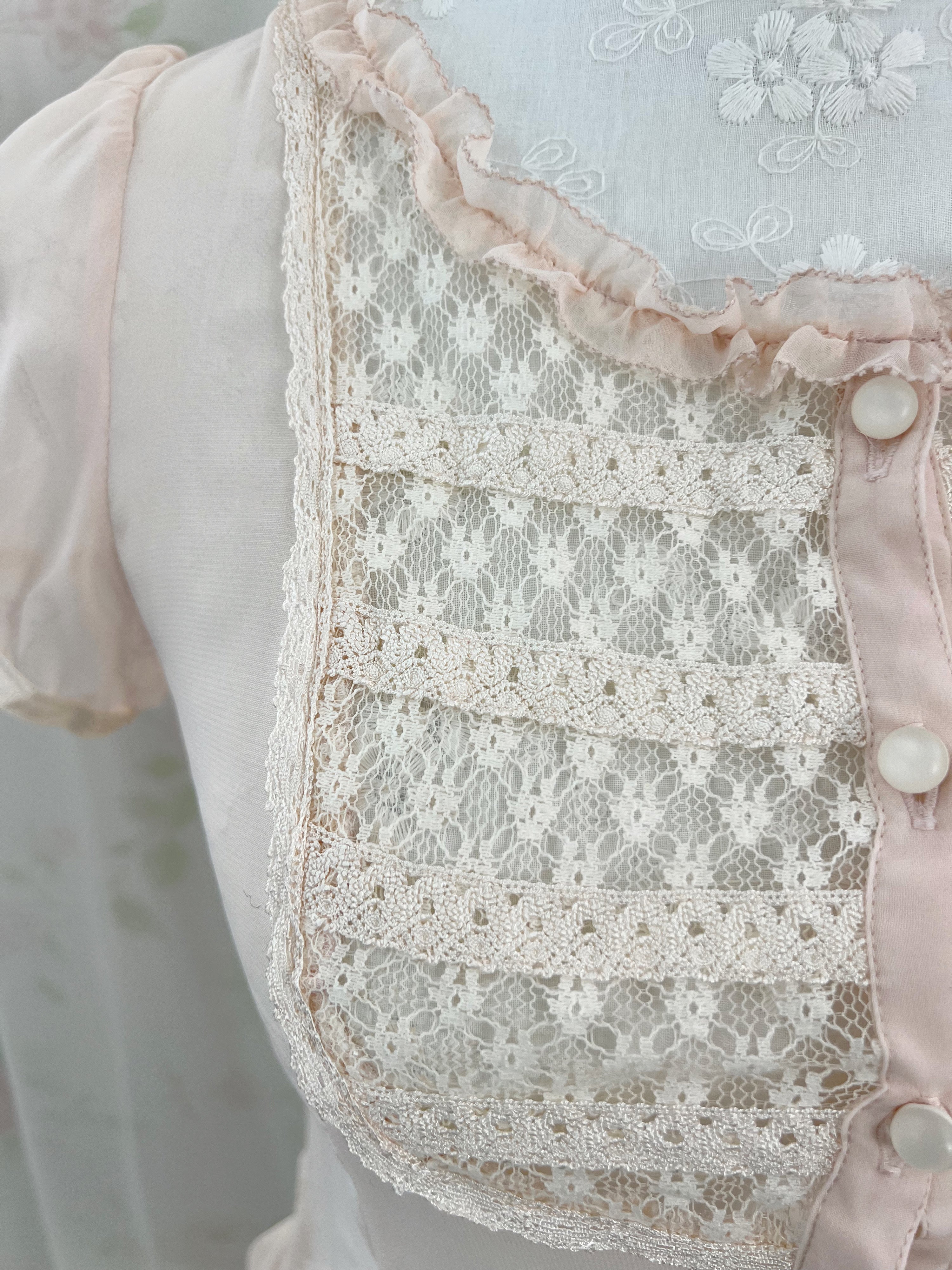 Laisse Passe Peplum Chiffon Blouse