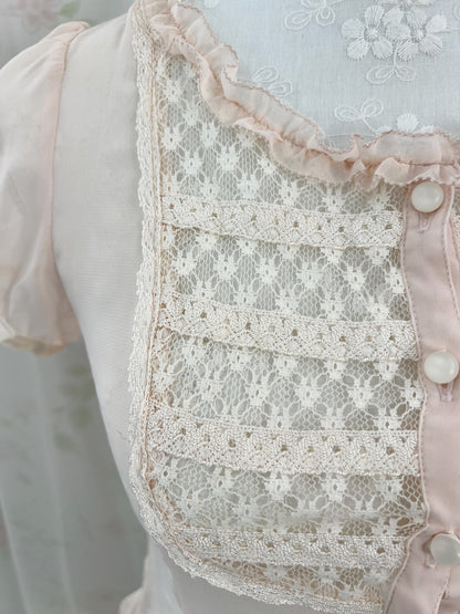 Laisse Passe Peplum Chiffon Blouse