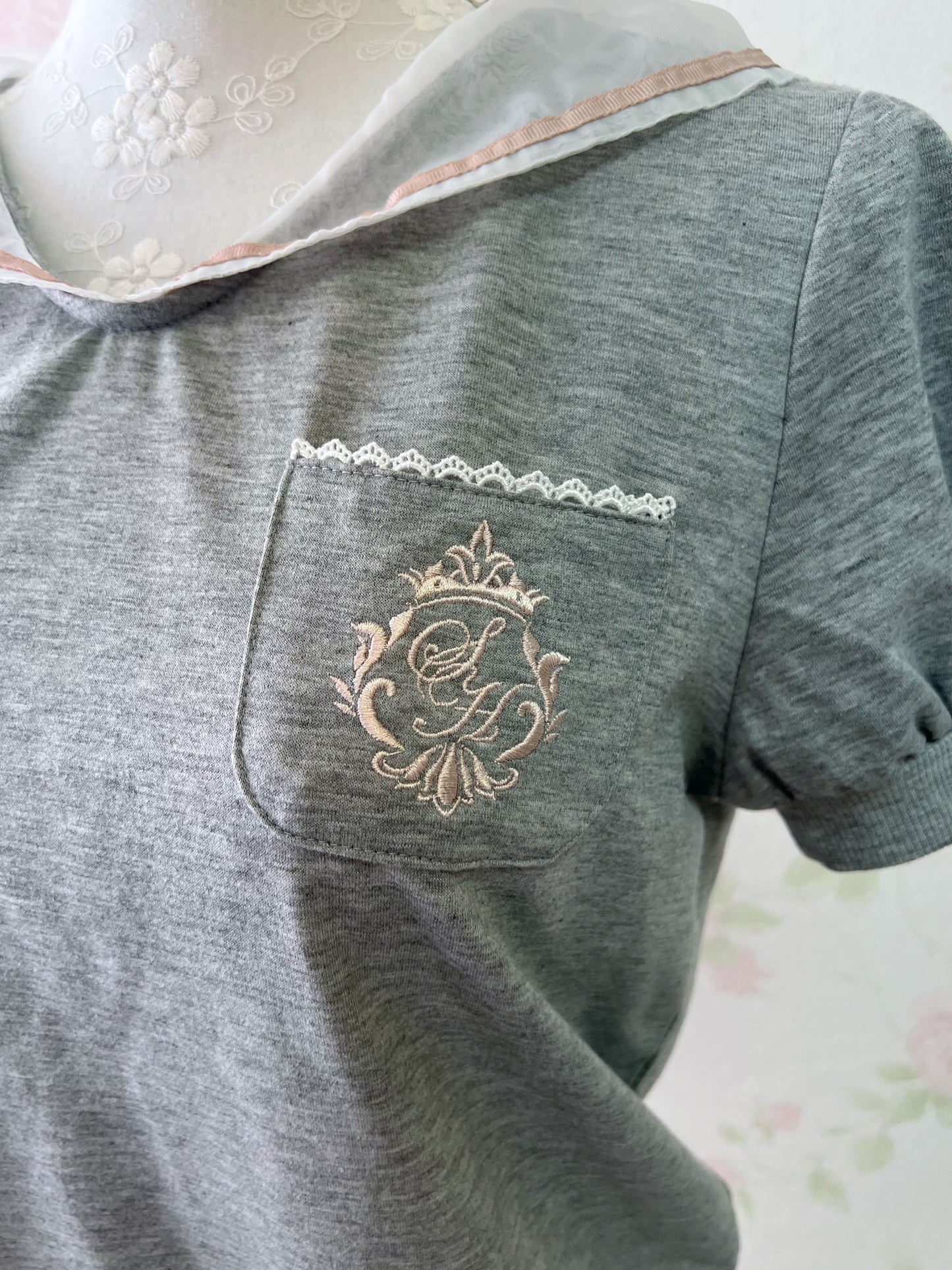 Secret Honey Organdy Sailor Sweat Shirt
