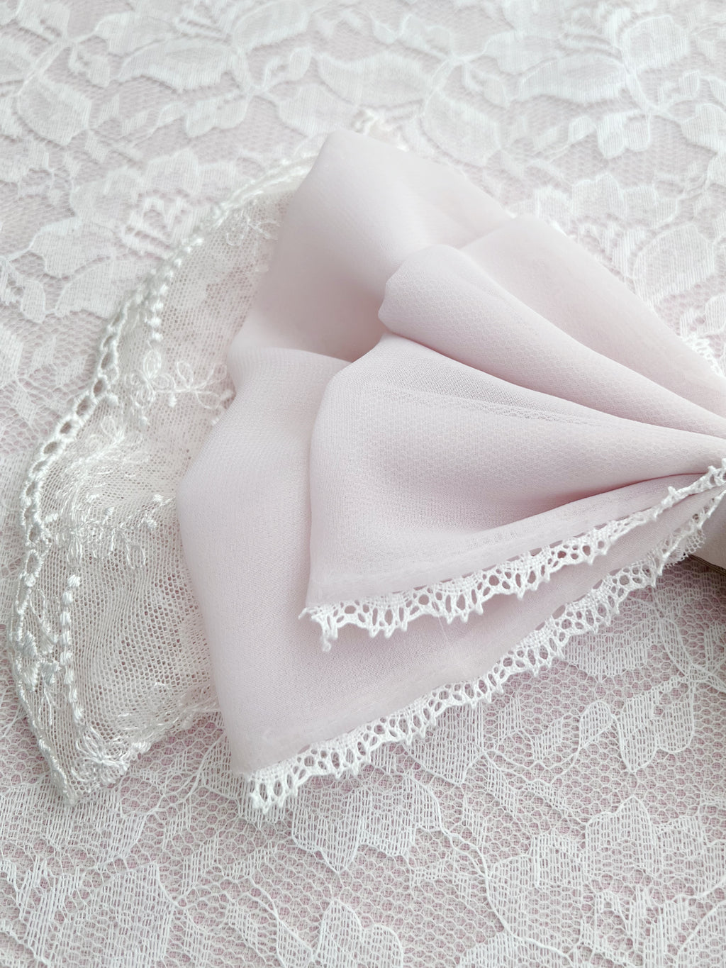 Kirallum Tokyo Handmade Chiffon Princess Lace Big Bow (Pink)