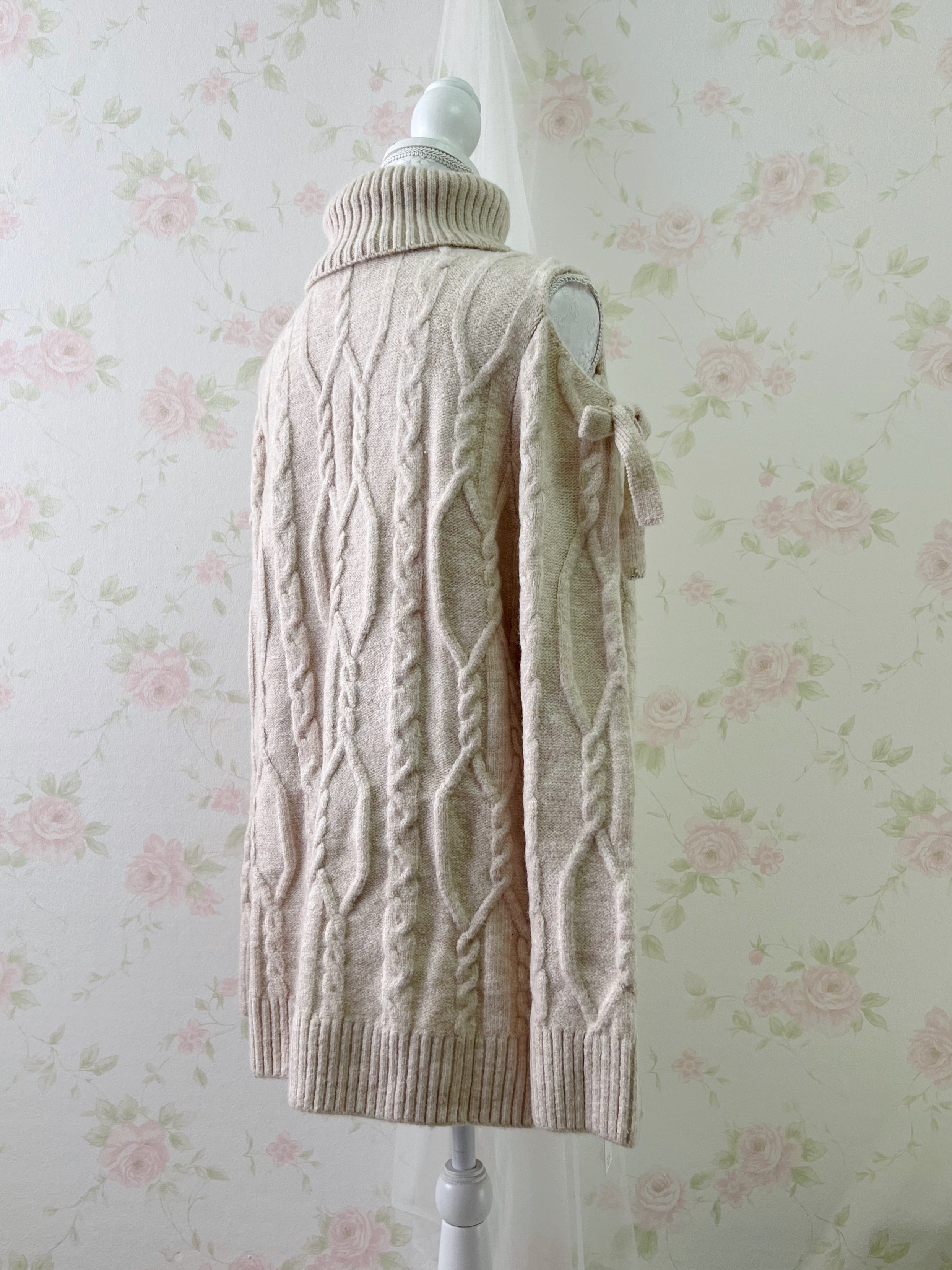 ROJITA Off Shoulder Knit Dress