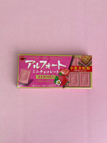 BOURBON Alfort Strawberry Mini Chocolate Cookies