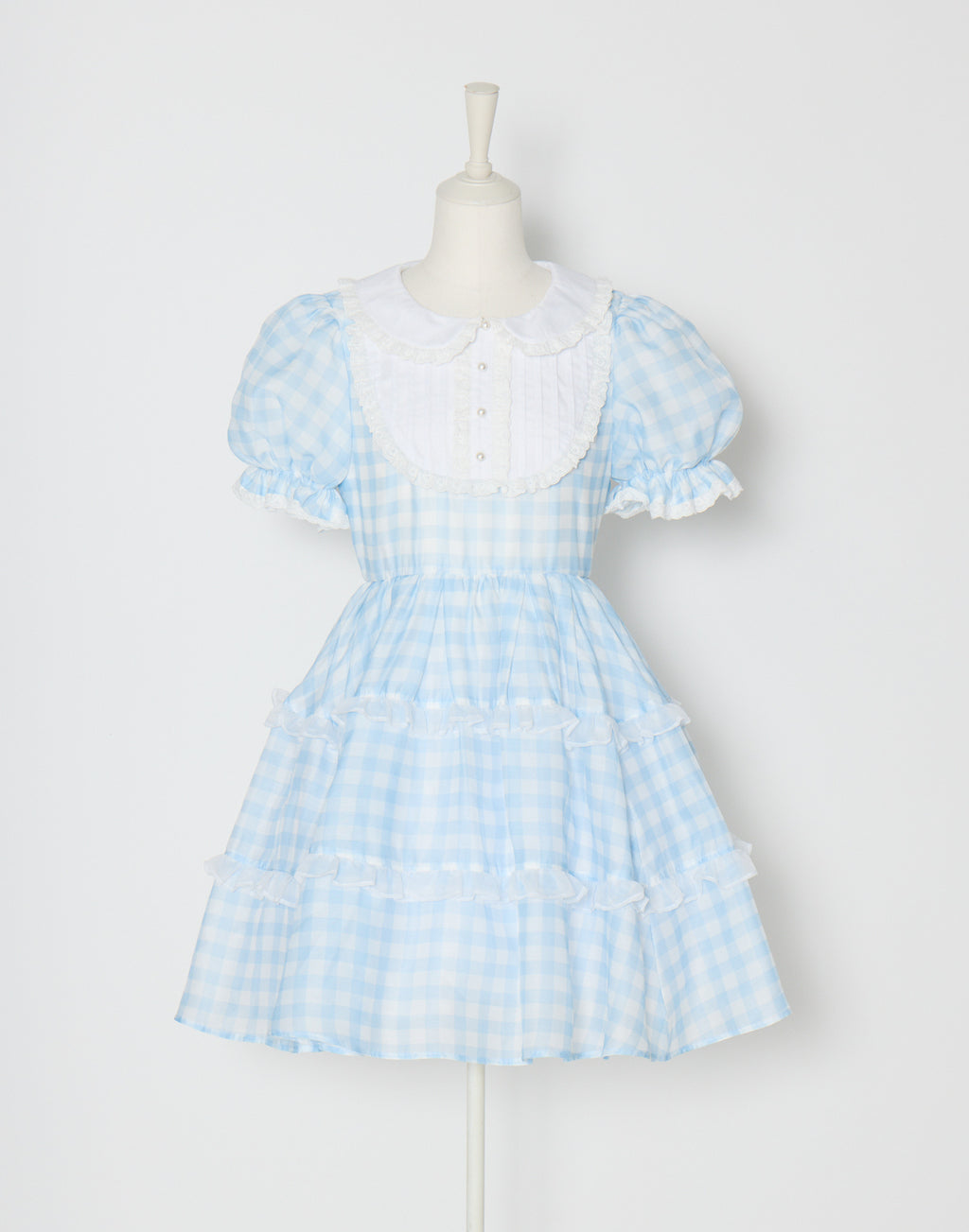 (Pre-order) mellfy memory Milky gingham puff onepiece