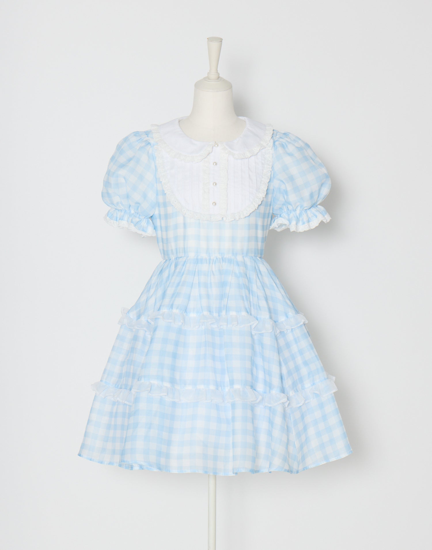 (Pre-order) mellfy memory Milky gingham puff onepiece