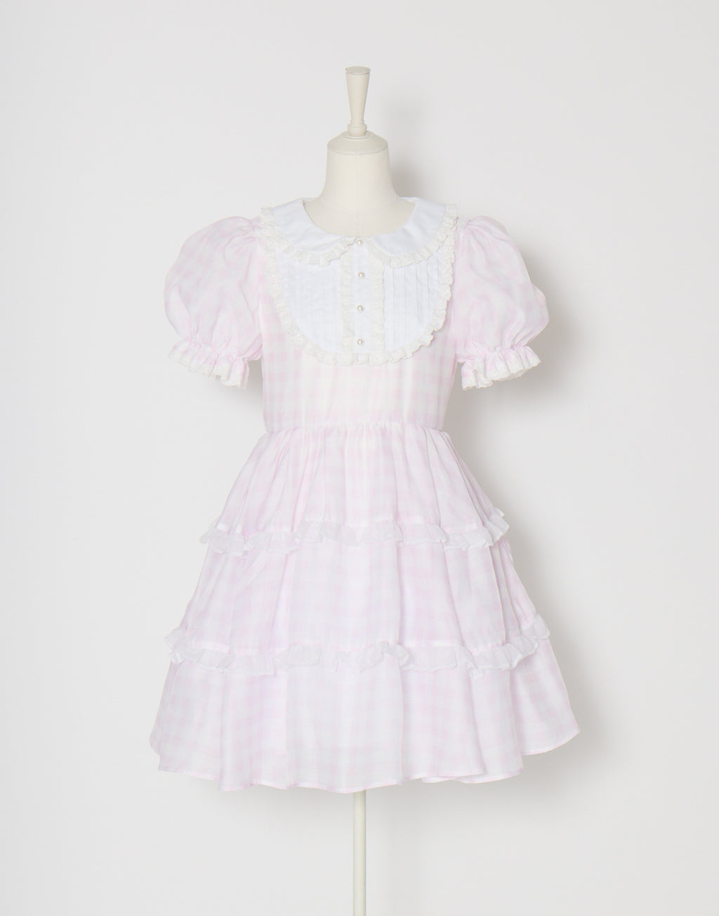(Pre-order) mellfy memory Milky gingham puff onepiece