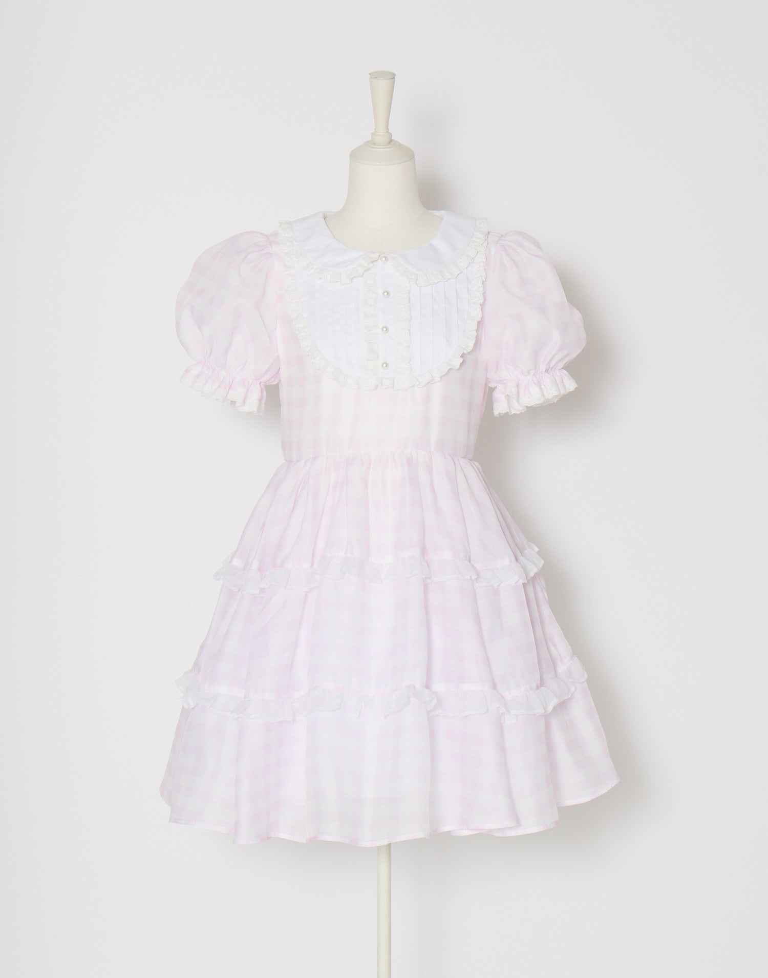 (Pre-order) mellfy memory Milky gingham puff onepiece