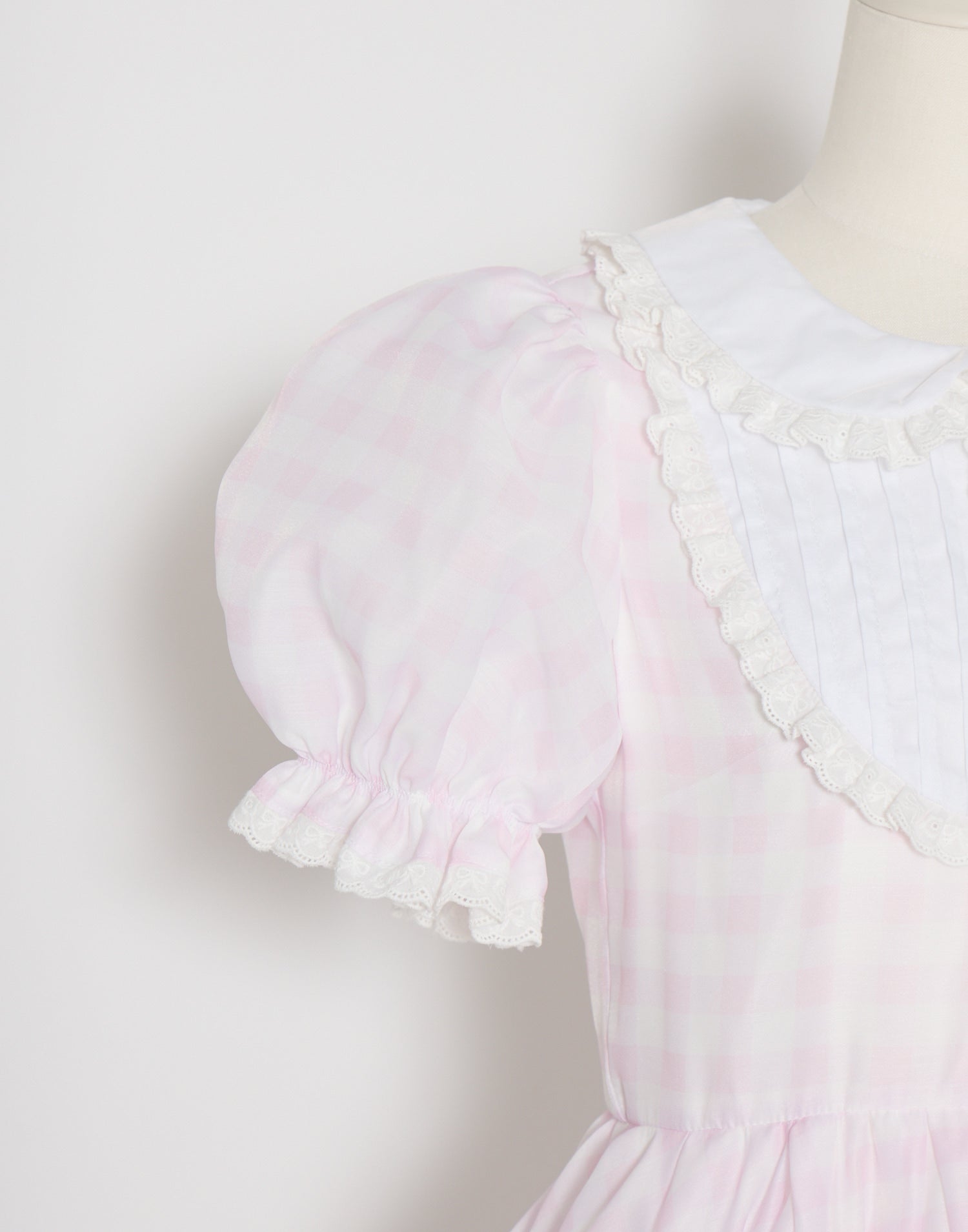 (Pre-order) mellfy memory Milky gingham puff onepiece