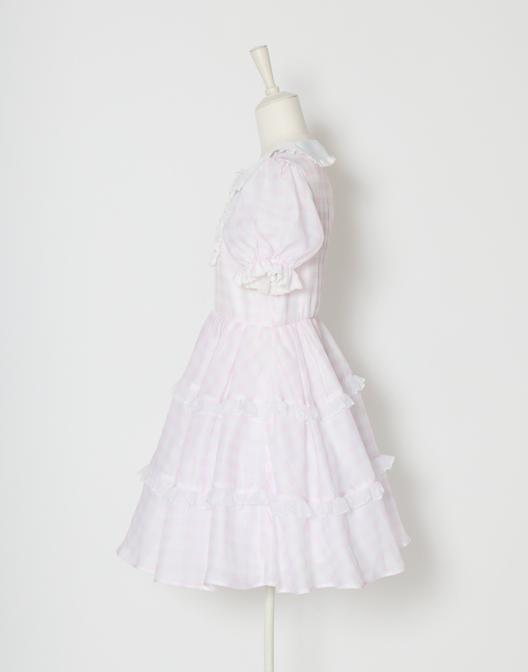 (Pre-order) mellfy memory Milky gingham puff onepiece