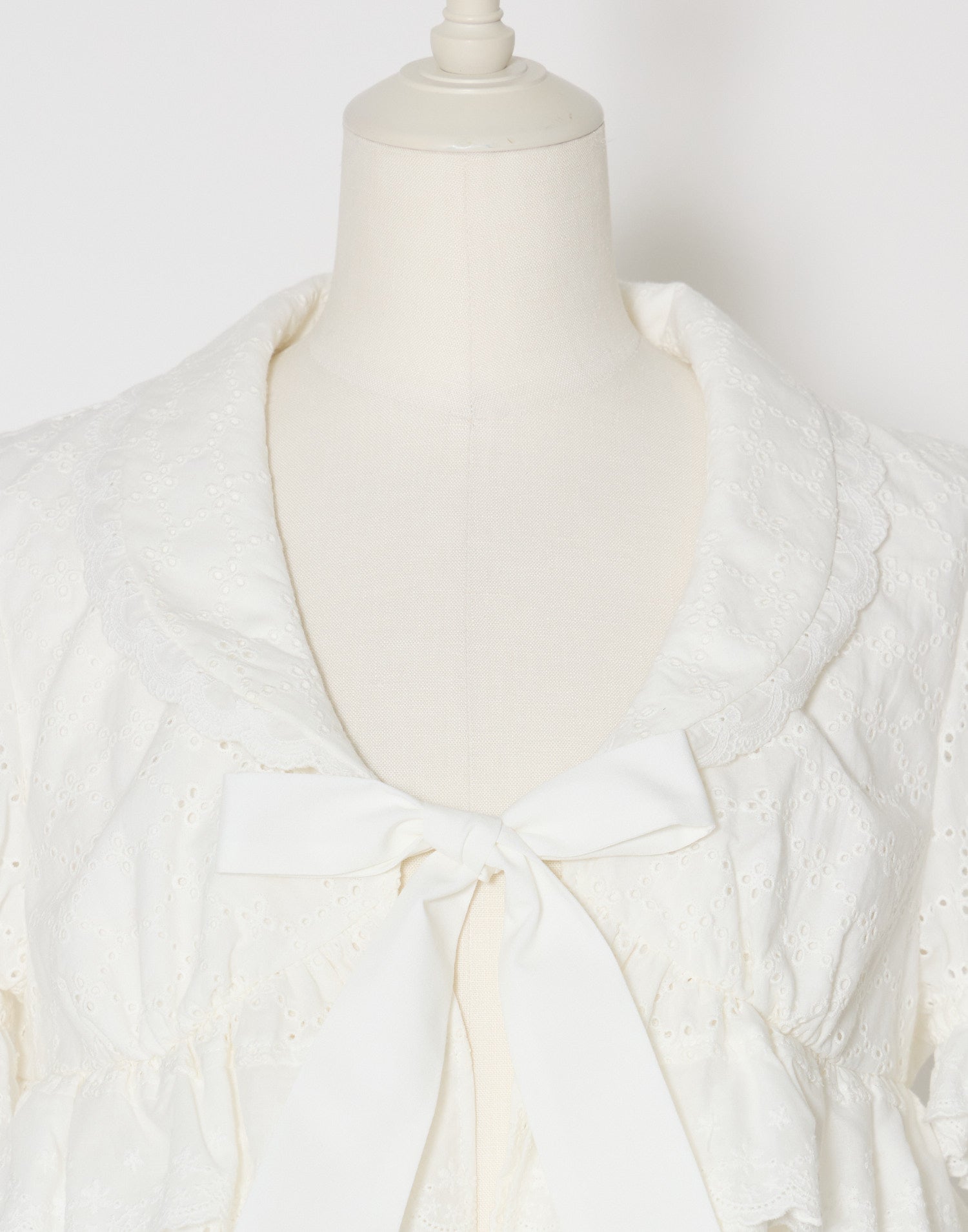 (Pre-order) mellfy memory Lovely cotton lace bolero blouse