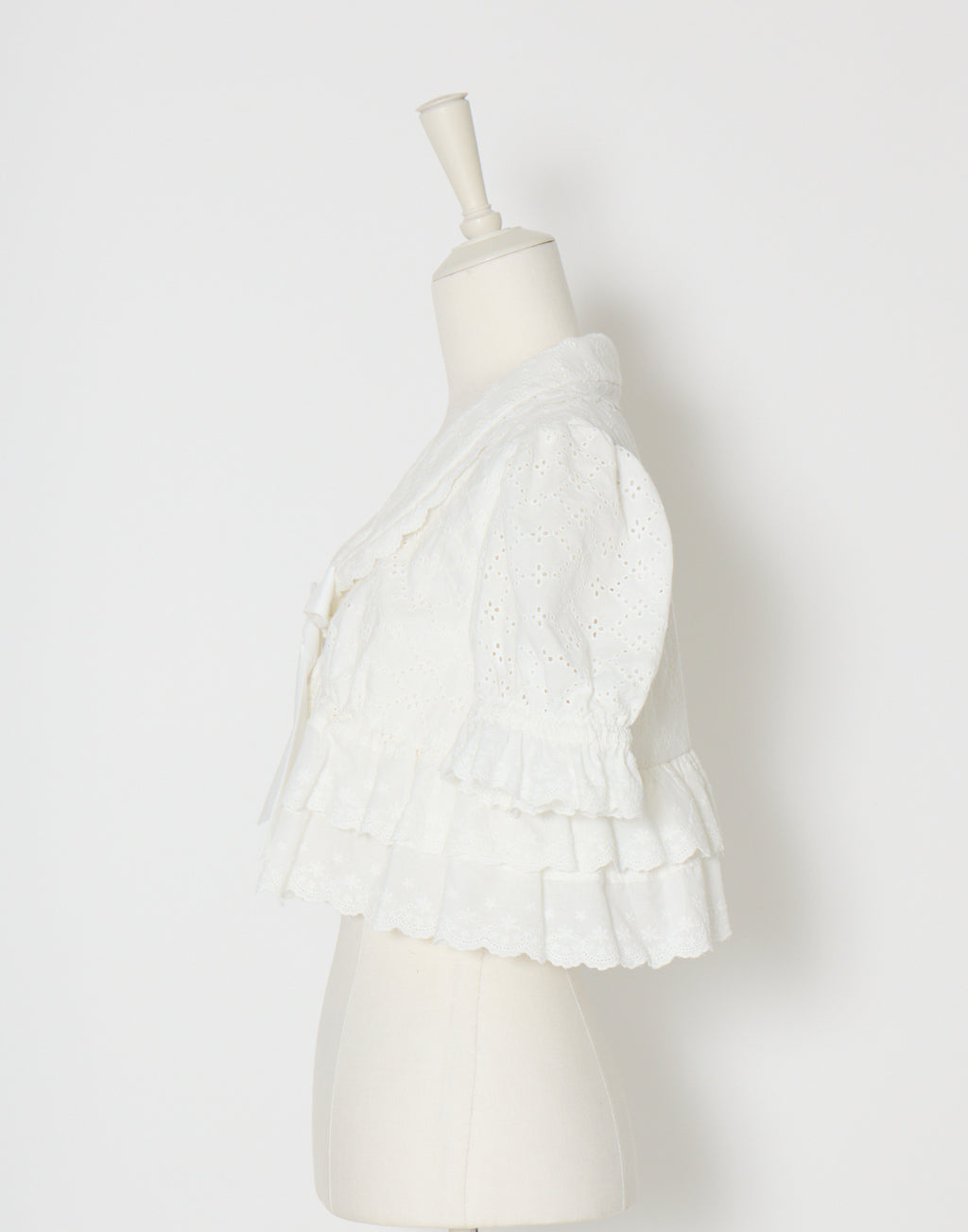 (Pre-order) mellfy memory Lovely cotton lace bolero blouse