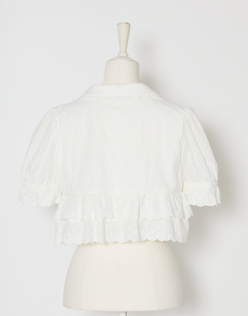 (Pre-order) mellfy memory Lovely cotton lace bolero blouse