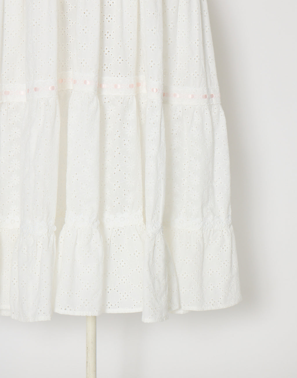 (Pre-order) mellfy memory Lovely ribbon cotton lace long onepiece