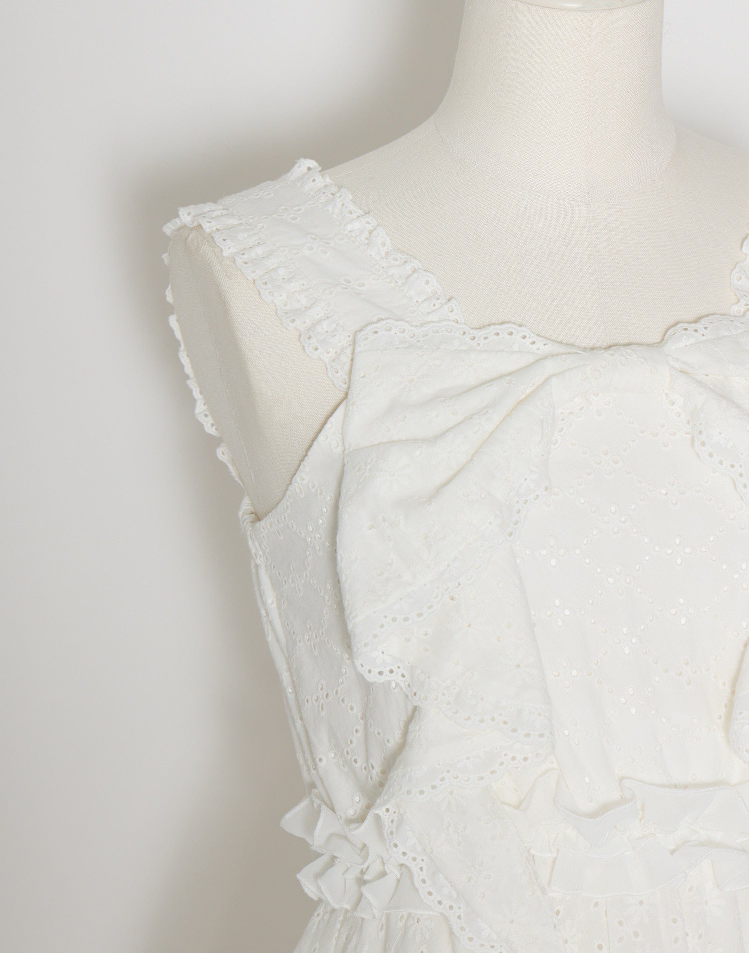 (Pre-order) mellfy memory Lovely ribbon cotton lace long onepiece