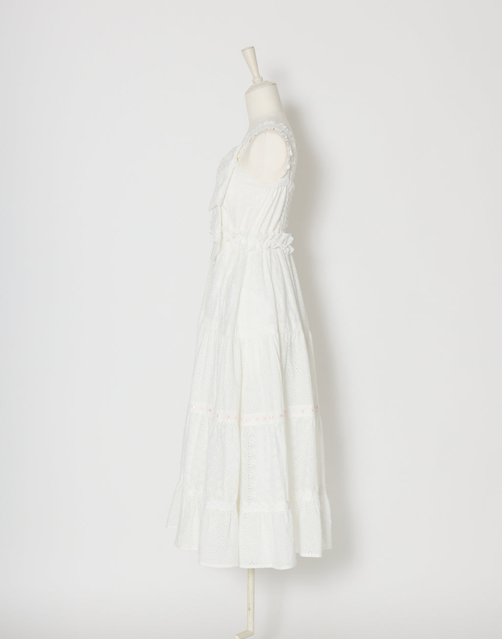 (Pre-order) mellfy memory Lovely ribbon cotton lace long onepiece