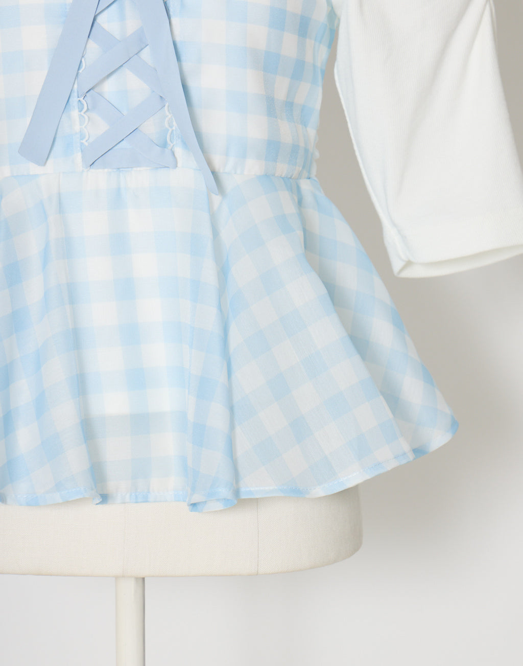 (Pre-order) mellfy memory Milky gingham puff tops