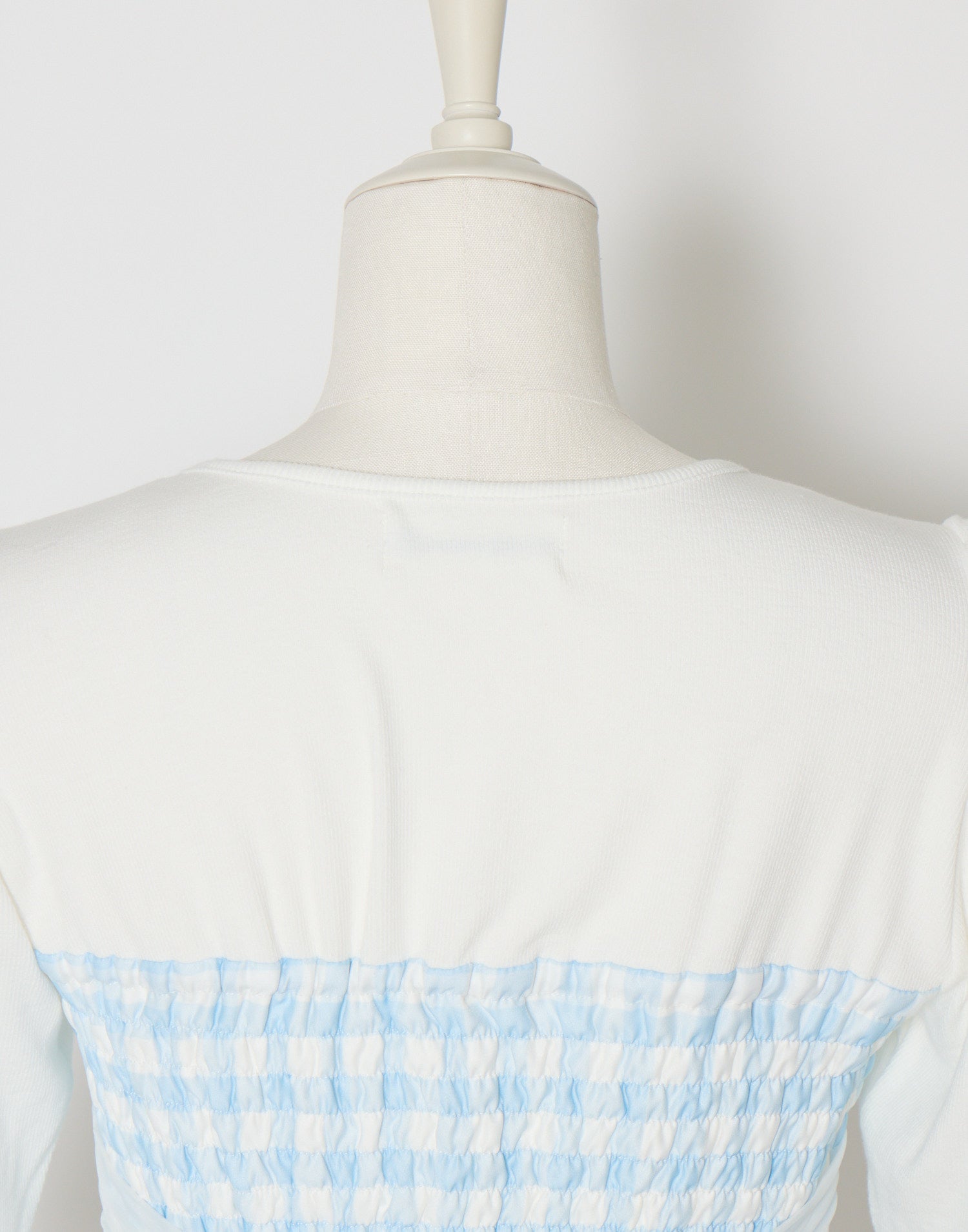 (Pre-order) mellfy memory Milky gingham puff tops