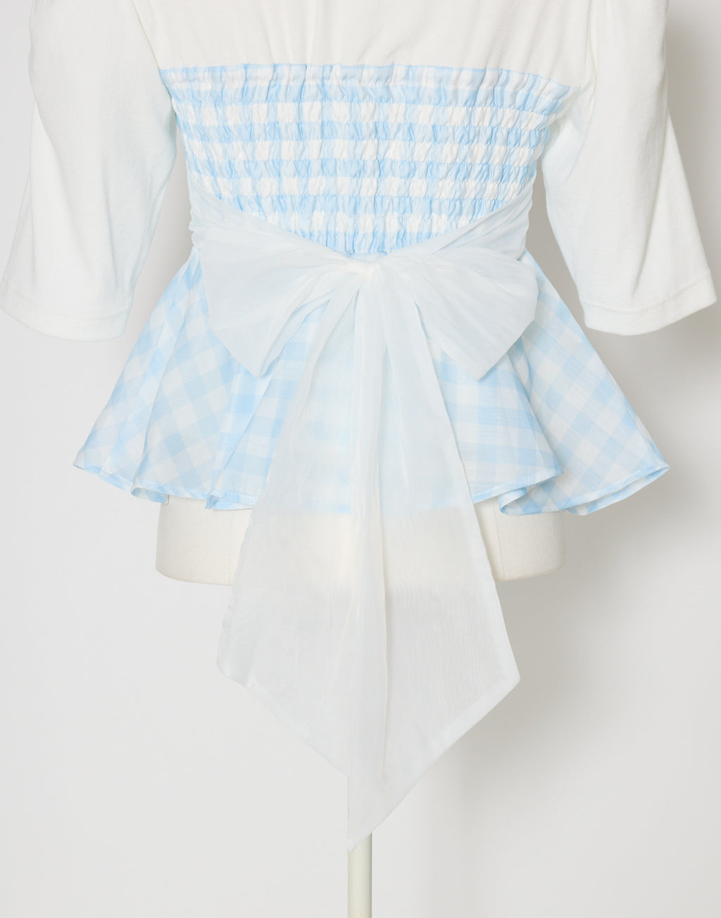 (Pre-order) mellfy memory Milky gingham puff tops