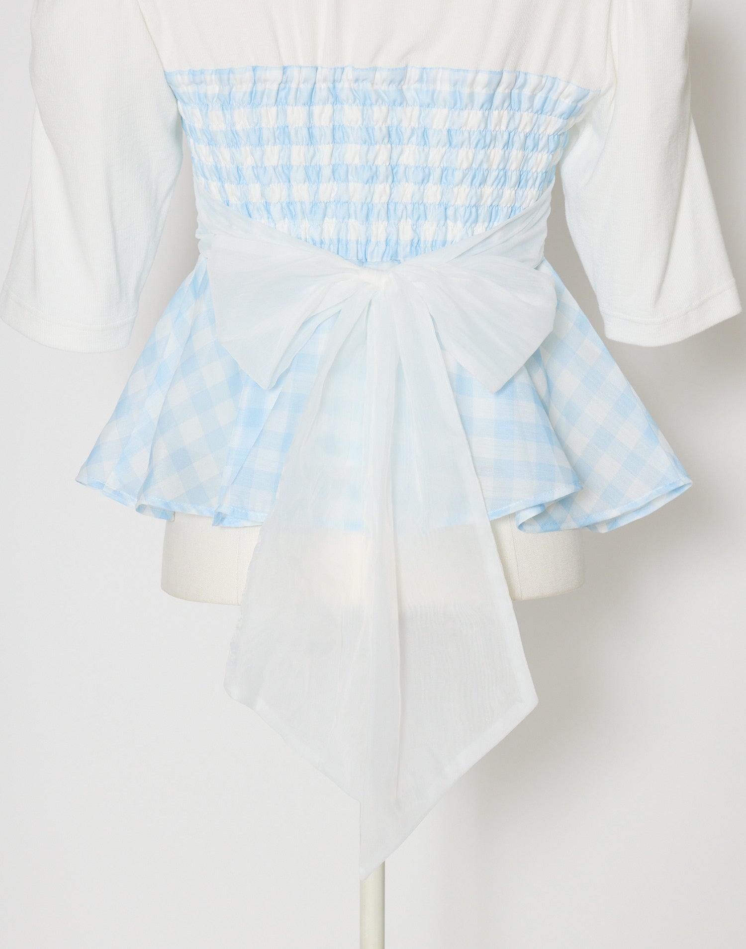 (Pre-order) mellfy memory Milky gingham puff tops
