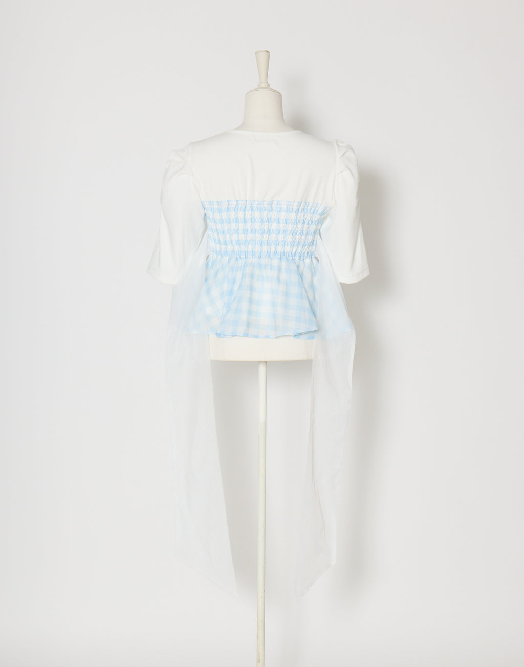 (Pre-order) mellfy memory Milky gingham puff tops