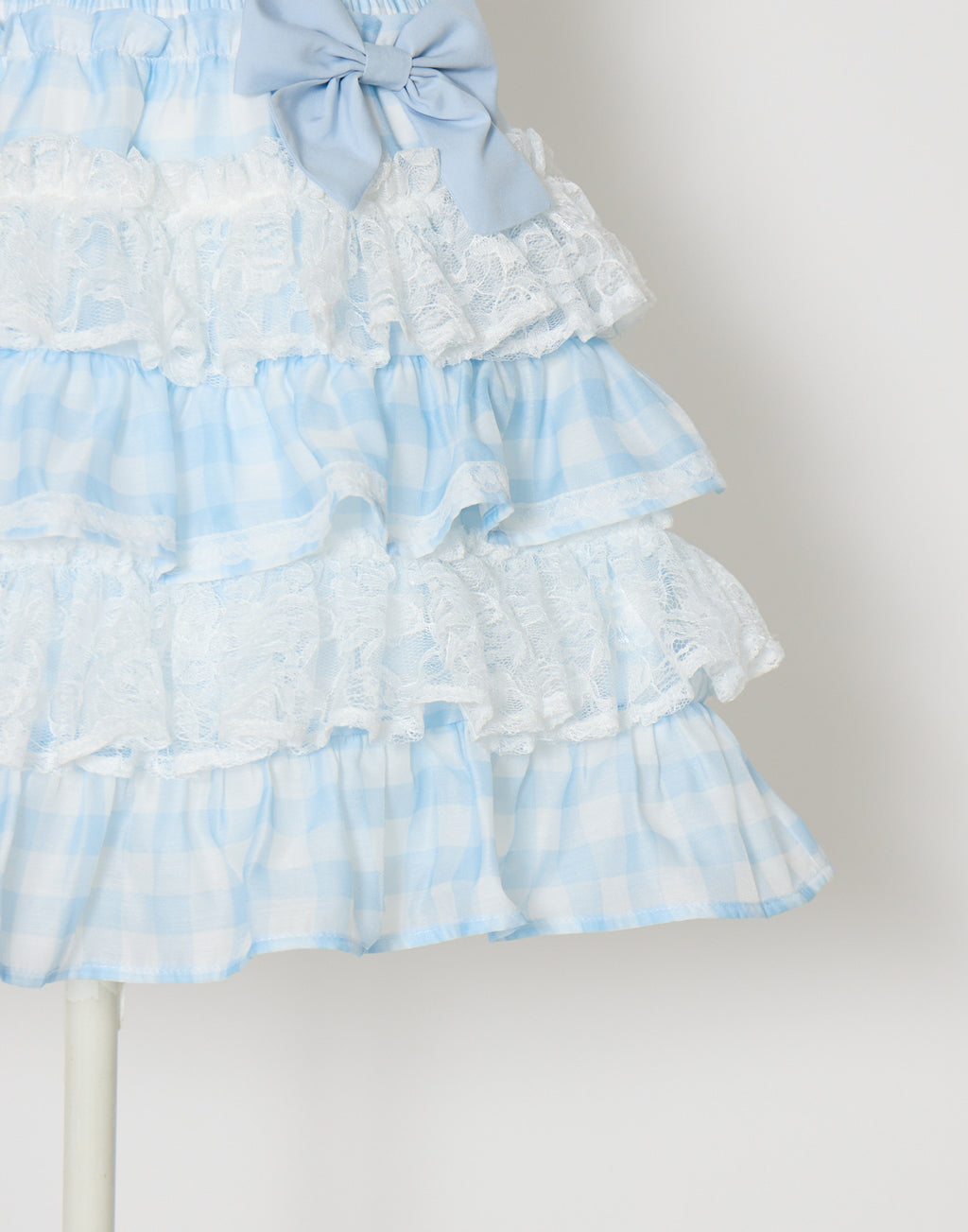 (Pre-order) mellfy memory Milky gingham tutu skirt pants