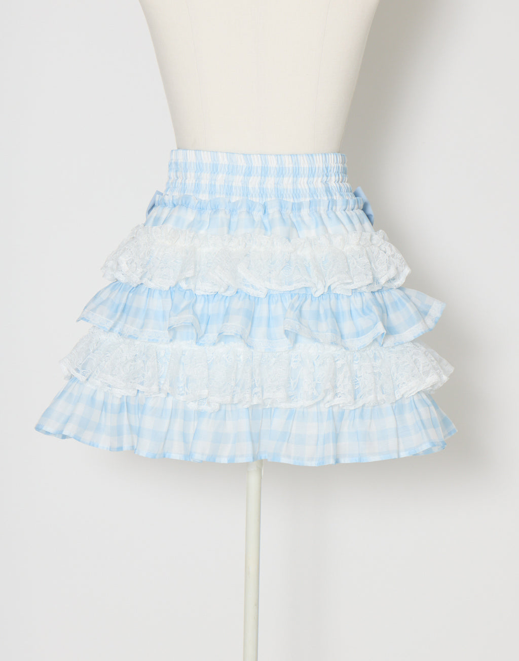 (Pre-order) mellfy memory Milky gingham tutu skirt pants