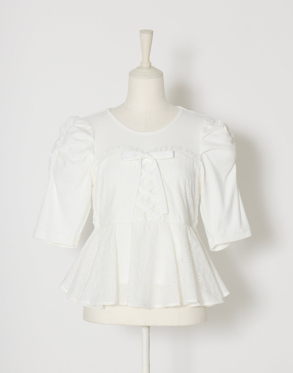 (Pre-order) mellfy memory Milky gingham puff tops