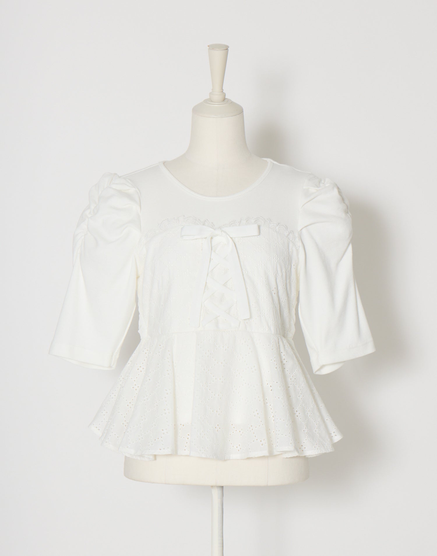 (Pre-order) mellfy memory Milky gingham puff tops