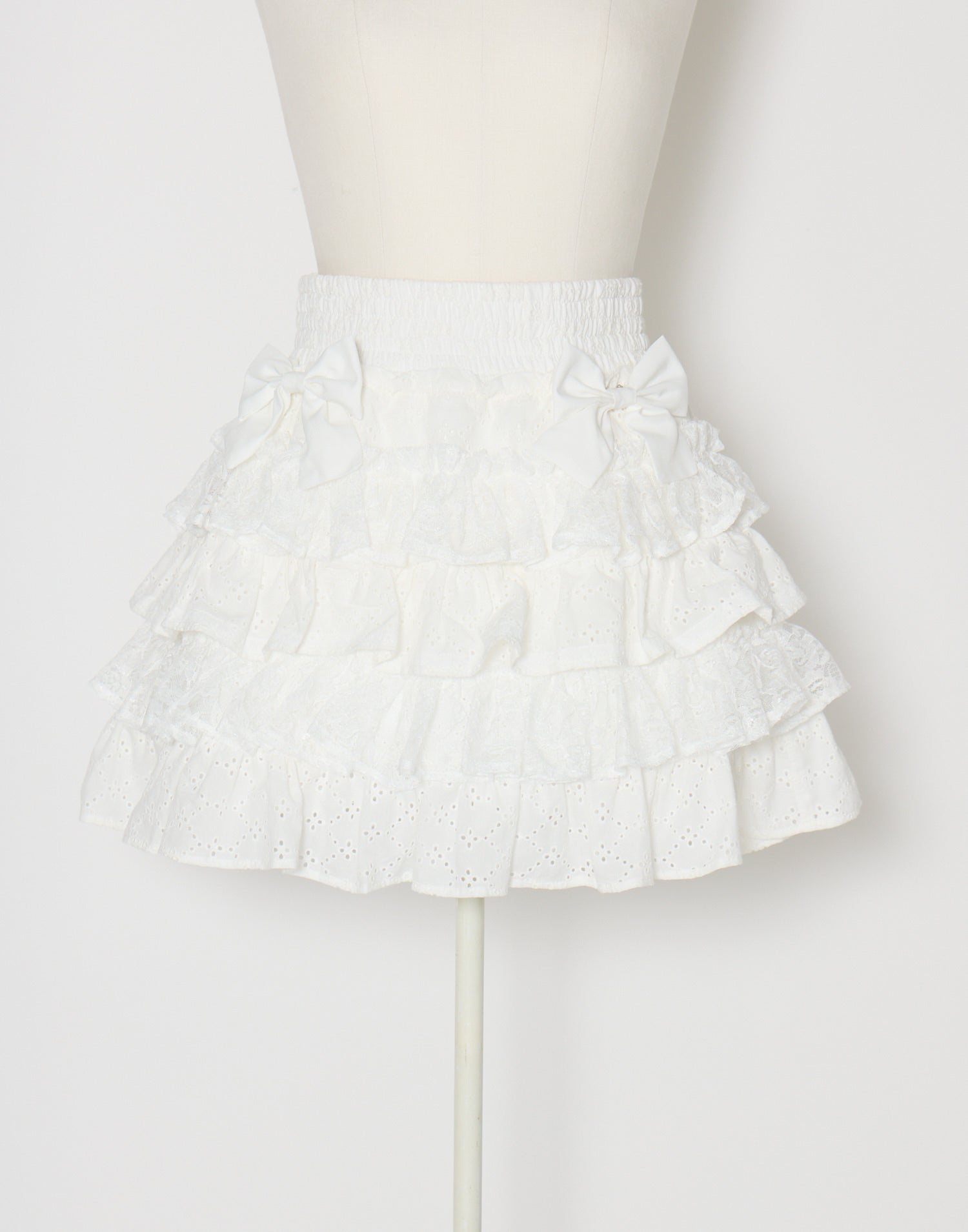 (Pre-order) mellfy memory Milky gingham tutu skirt pants