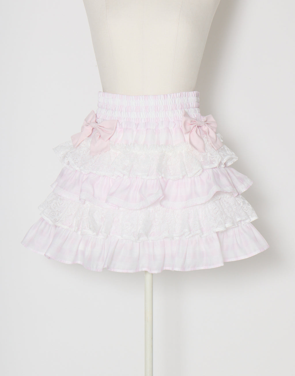 (Pre-order) mellfy memory Milky gingham tutu skirt pants