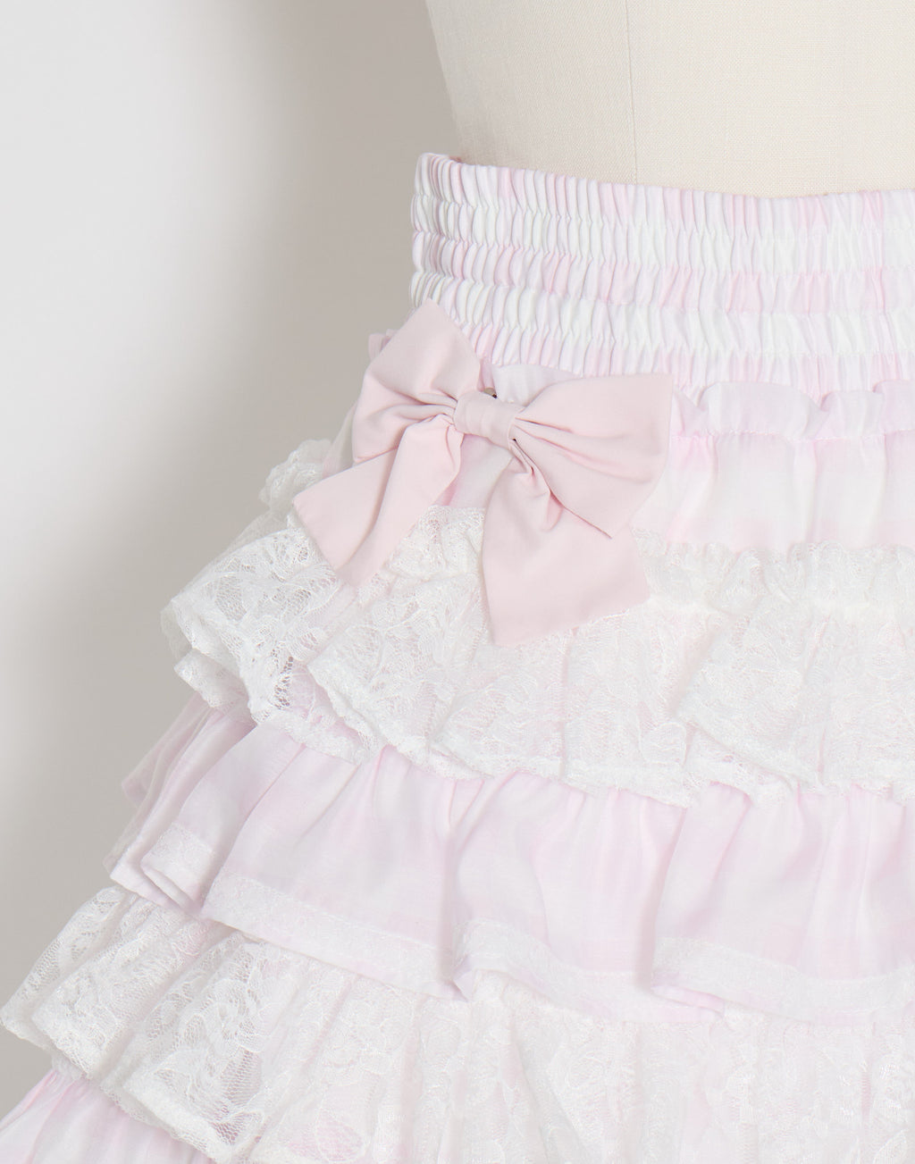 (Pre-order) mellfy memory Milky gingham tutu skirt pants