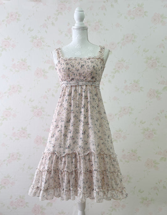 L’EST ROSE Petite Floral Hem Frilled Dress