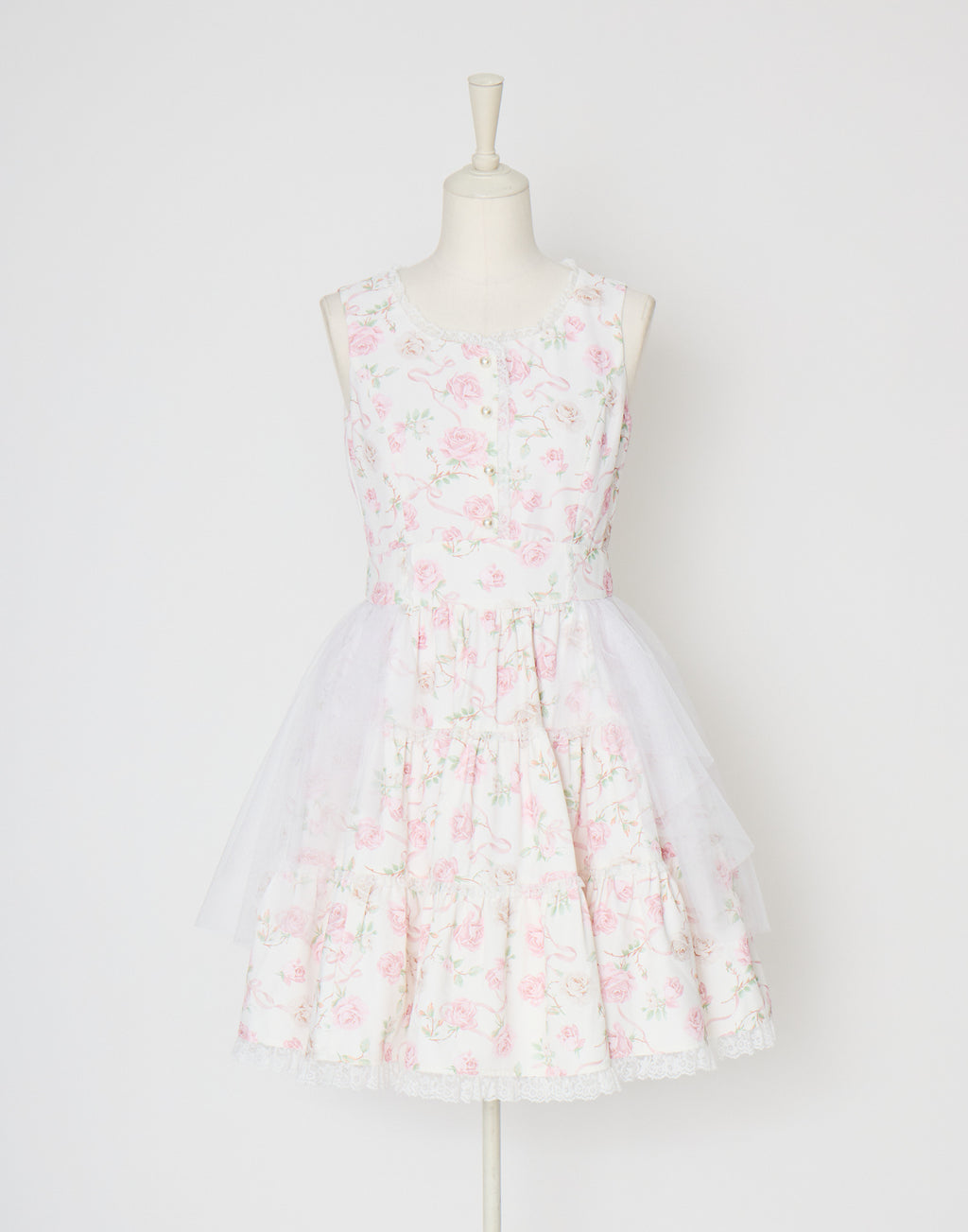 mellfy memory Rose perfume tulle veil onepiece