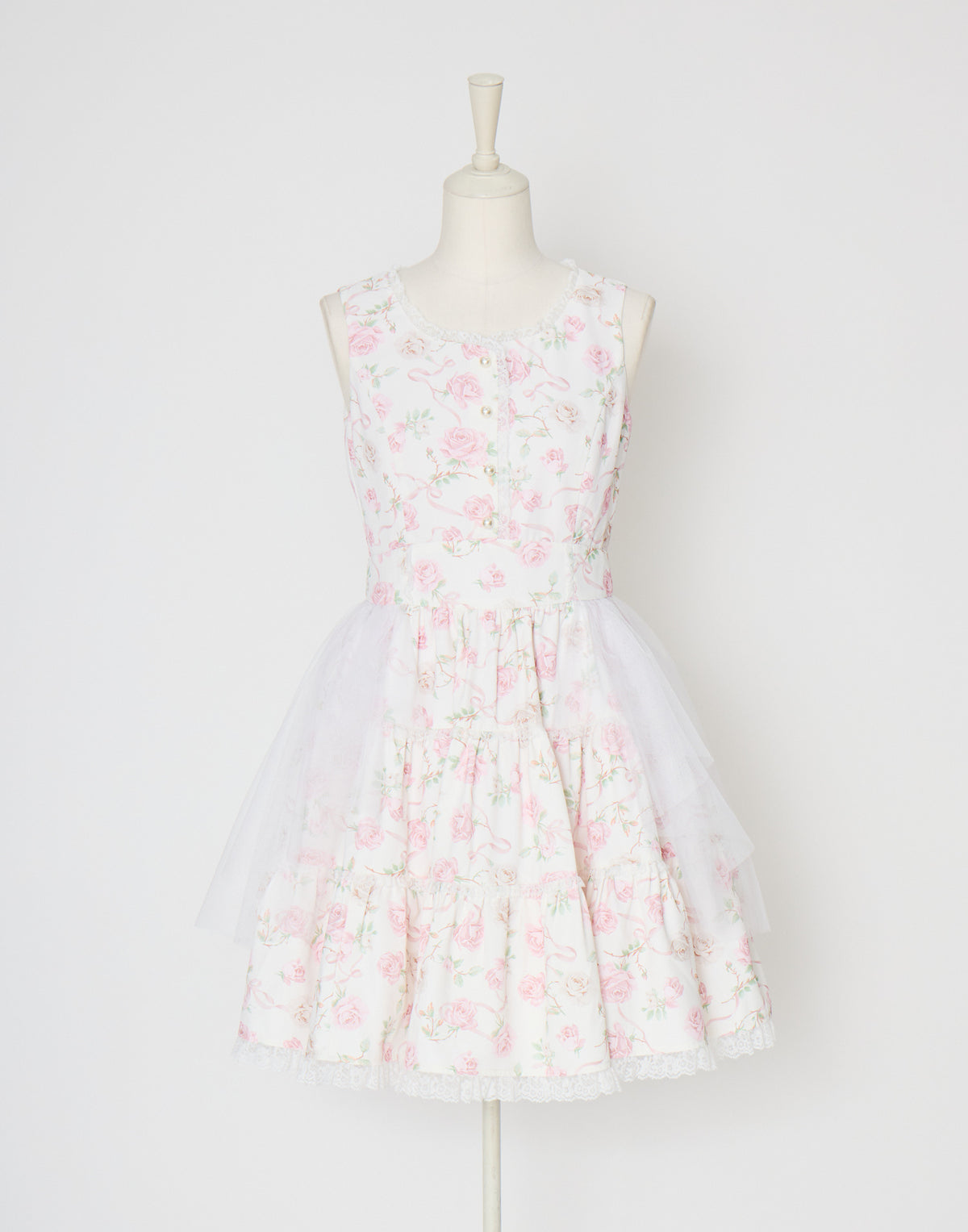 mellfy memory Rose perfume tulle veil onepiece