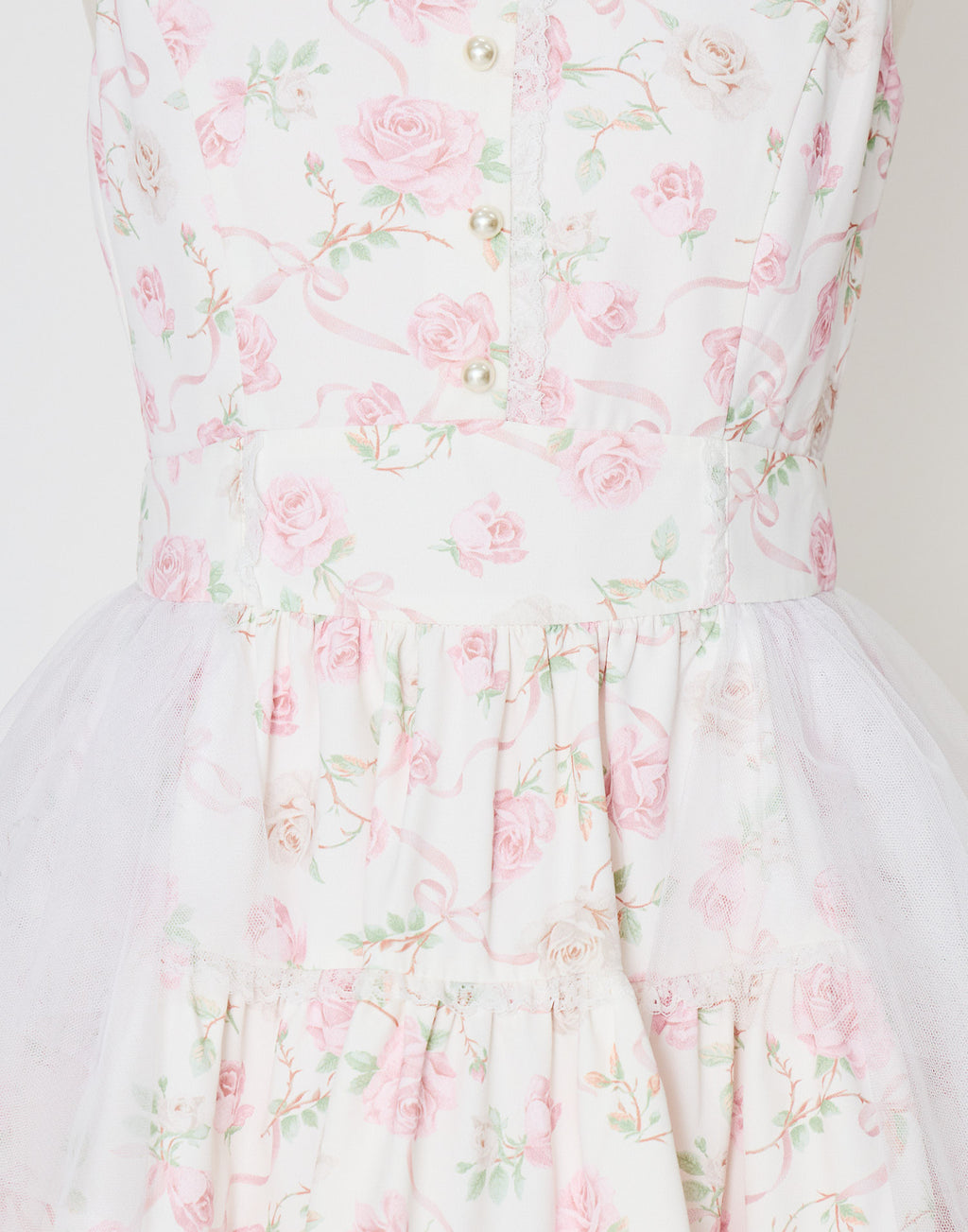 mellfy memory Rose perfume tulle veil onepiece
