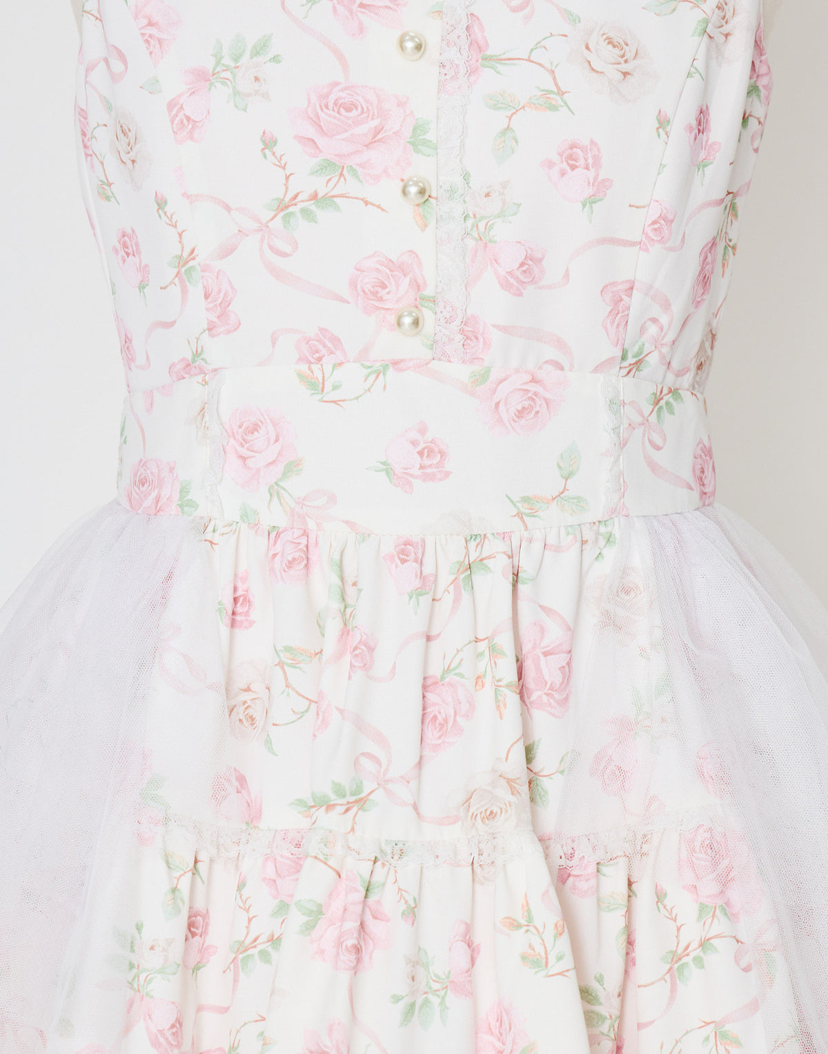 mellfy memory Rose perfume tulle veil onepiece