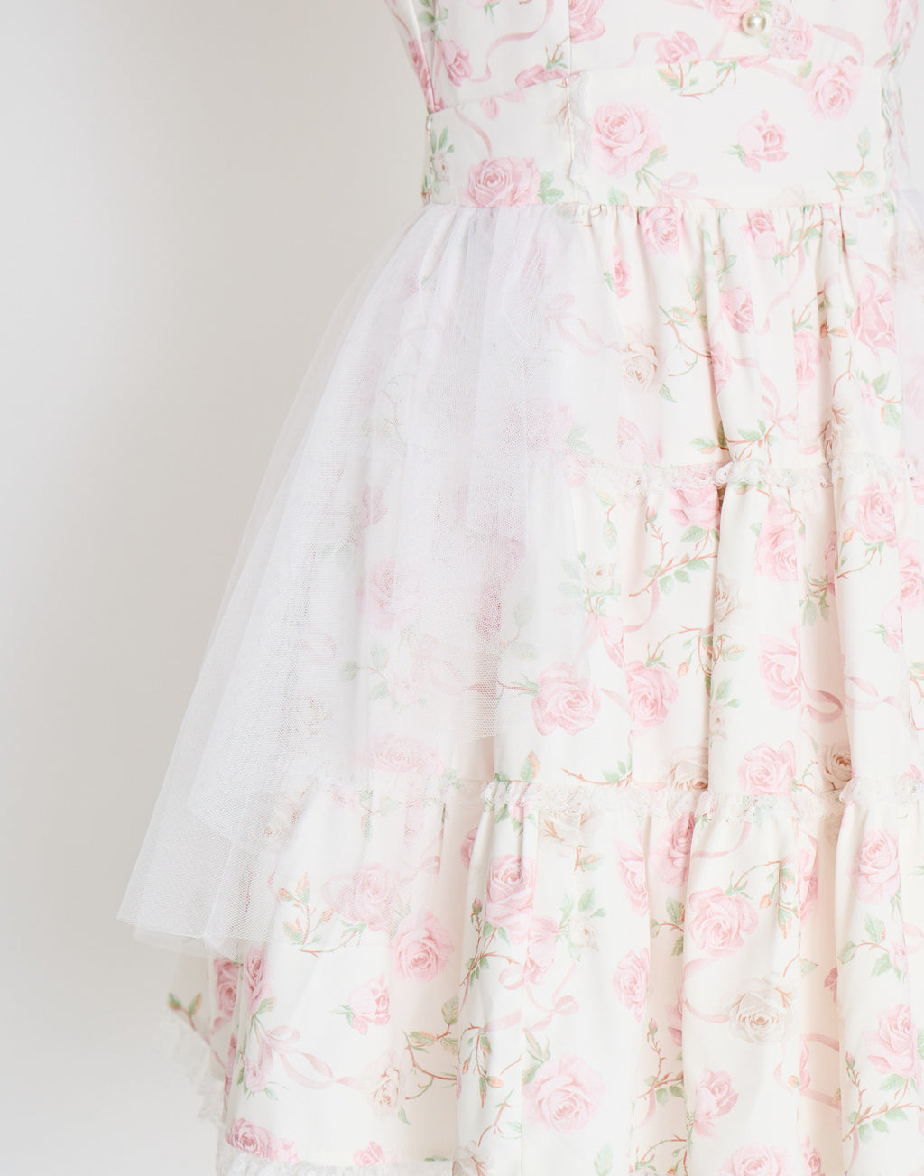 mellfy memory Rose perfume tulle veil onepiece