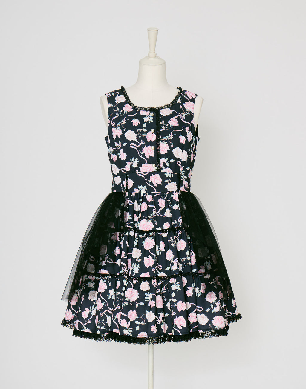 mellfy memory Rose perfume tulle veil onepiece