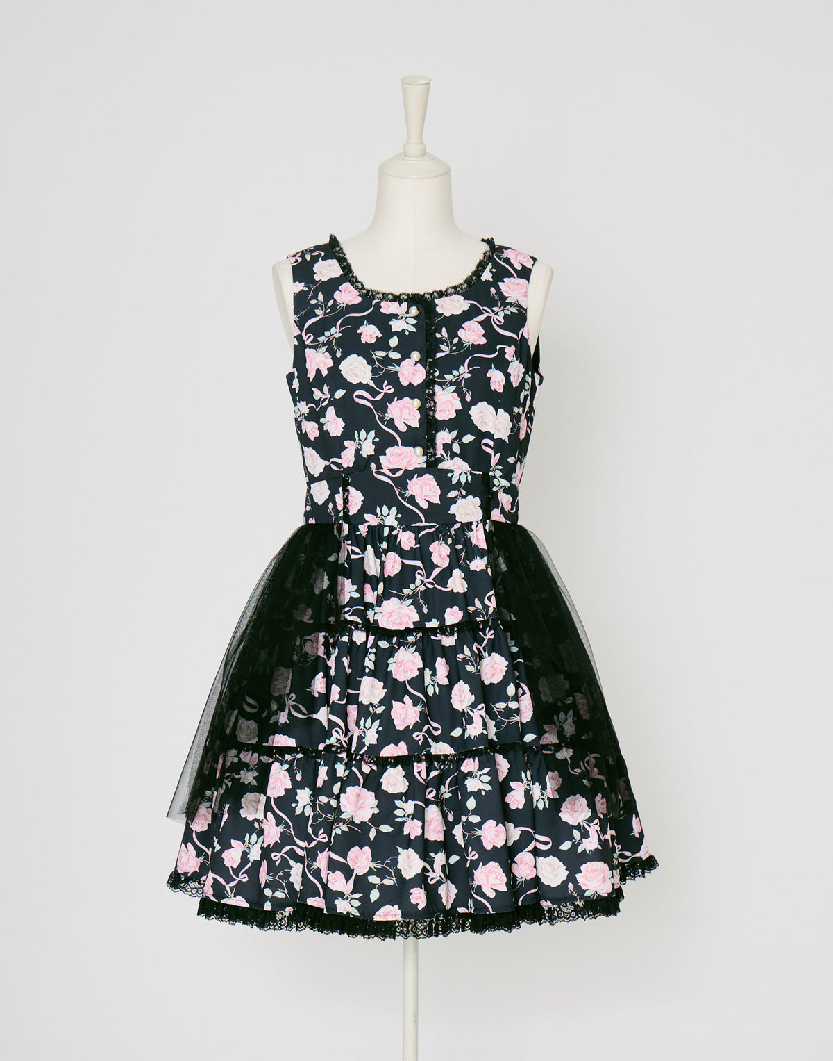 mellfy memory Rose perfume tulle veil onepiece