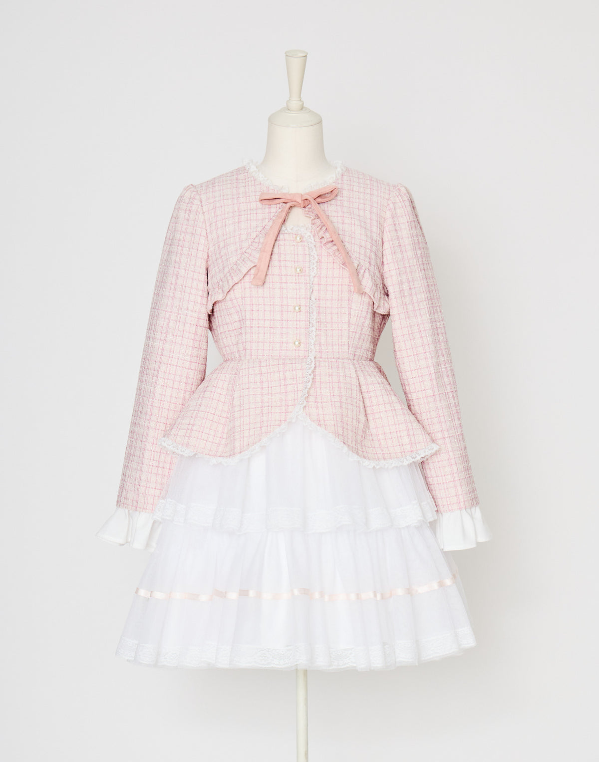 mellfy memory Étoile tweed tulle onepiece