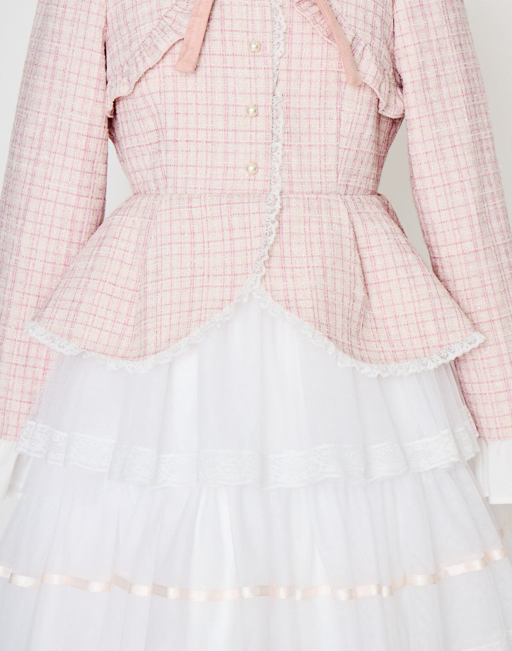 mellfy memory Étoile tweed tulle onepiece