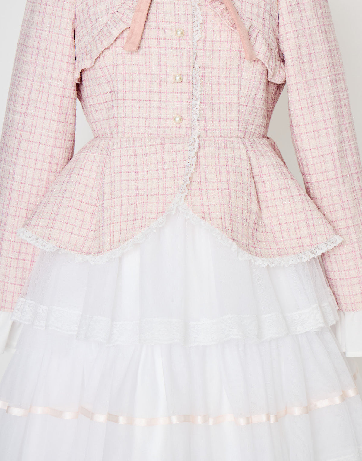 mellfy memory Étoile tweed tulle onepiece