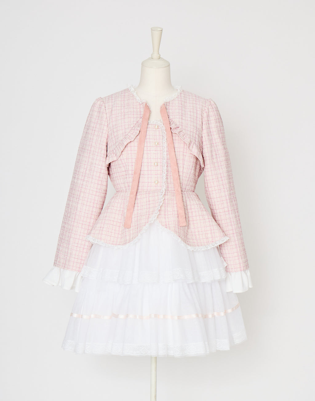 mellfy memory Étoile tweed tulle onepiece
