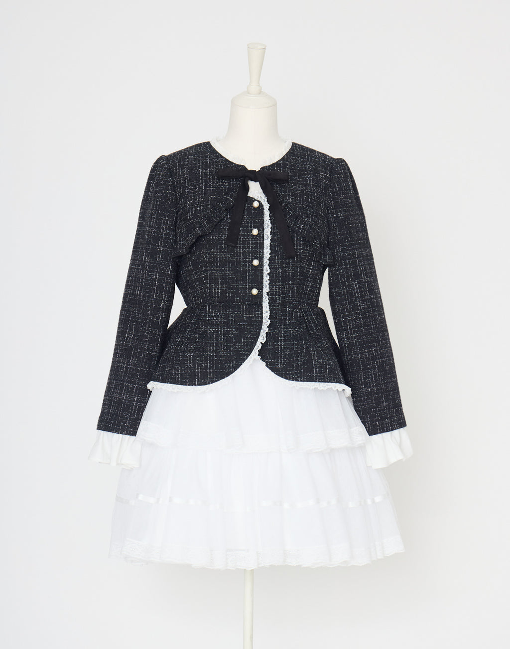 mellfy memory Étoile tweed tulle onepiece