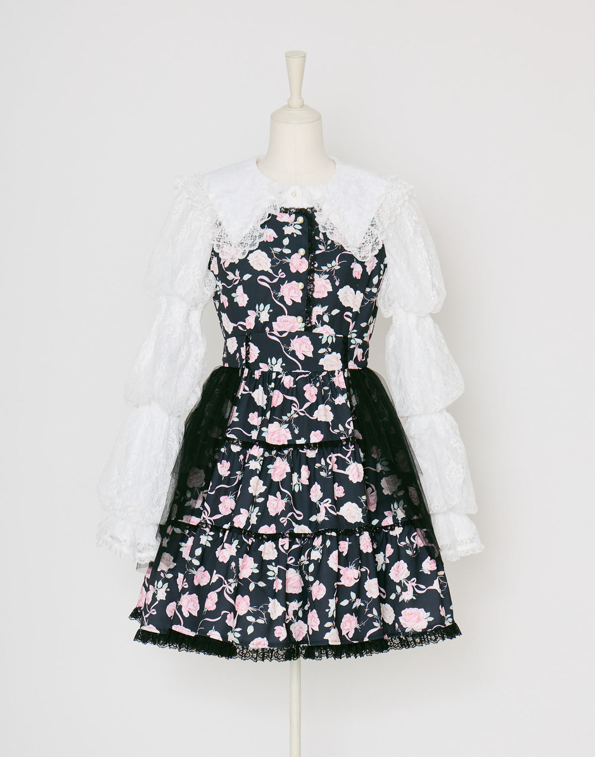 mellfy memory Rose perfume tulle veil onepiece