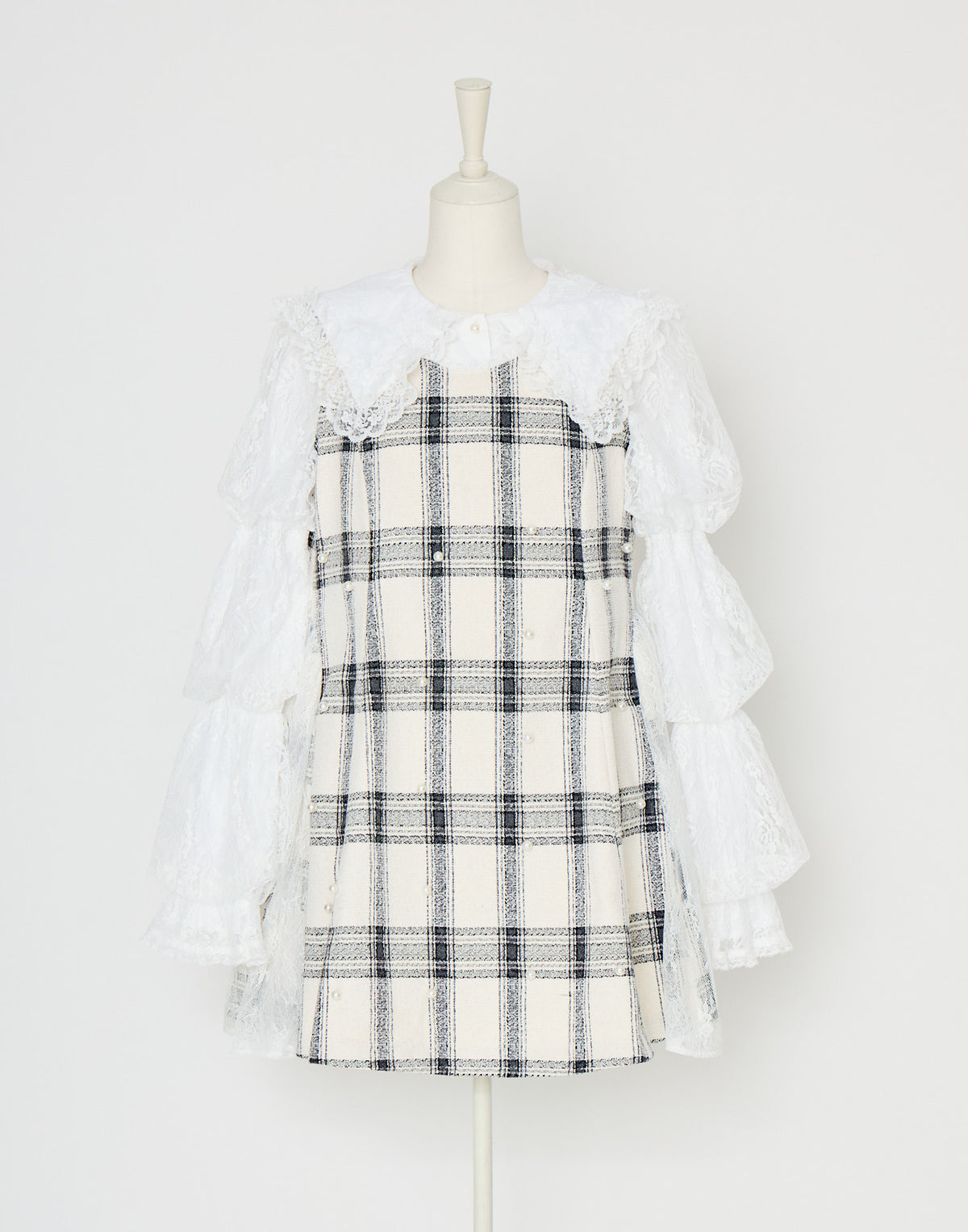 mellfy memory Lacy lady pearl topping onepiece