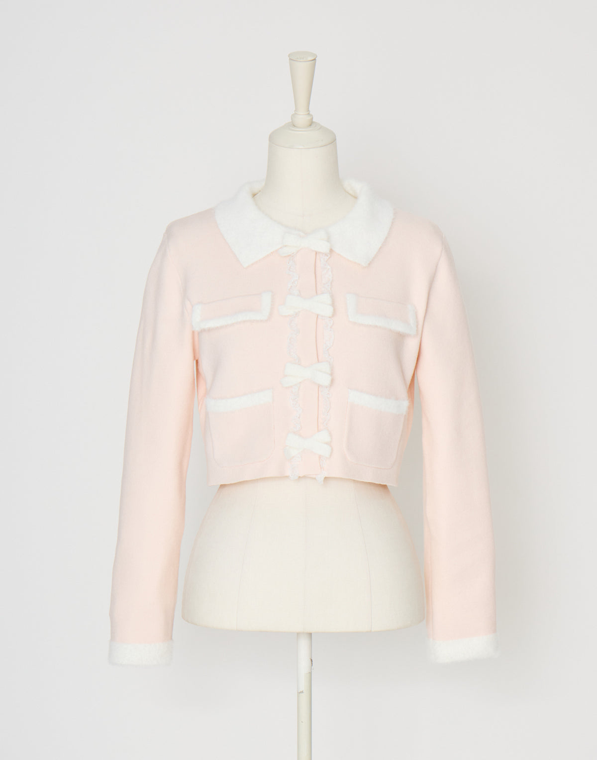 mellfy memory Ribbon melody bicolor cardigan